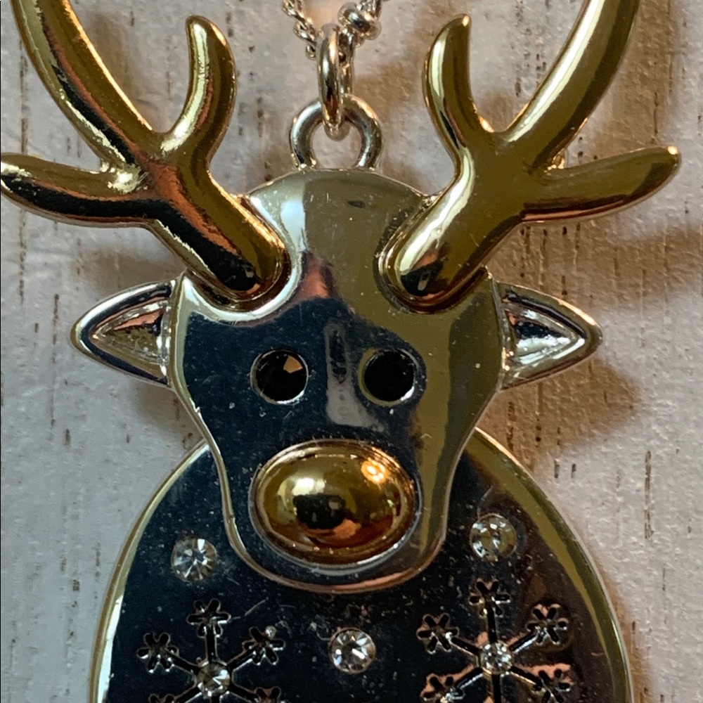 Reindeer Jingle Bells Necklace - Picture 3 of 8